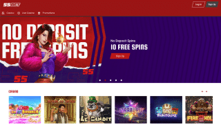 55Bet Casino Screenshot